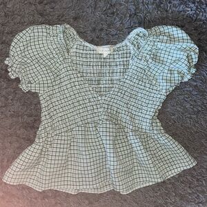 la hearts ruffled shirt